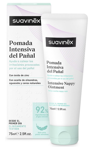 Pomada intensiva para el pañal Suavinex con óxido de zinc