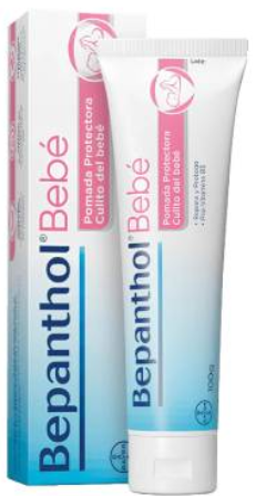 Pomada protectora para el pañal del bebé indicada en piel irritada o con grietas