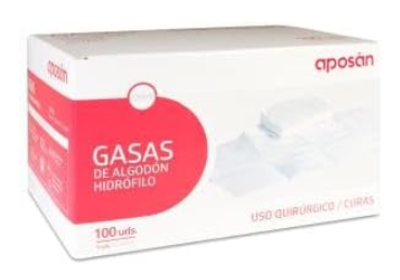 gasas estériles de algodón para curas infantiles y primeros auxilios