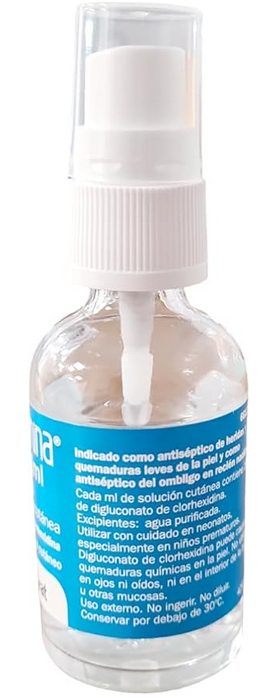 antiséptico pediátrico en spray para desinfectar heridas leves infantiles